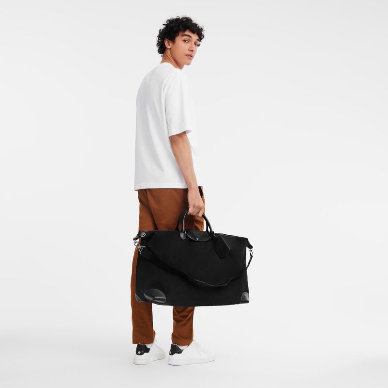 Men Longchamp Boxford Xl Travel Bag Black | Ireland-862RZWXDQ