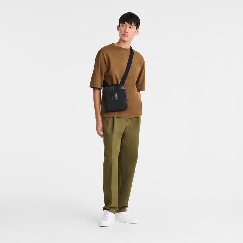 Men Longchamp Boxford Xs Crossbody Bag Black | Ireland-906THWCNS