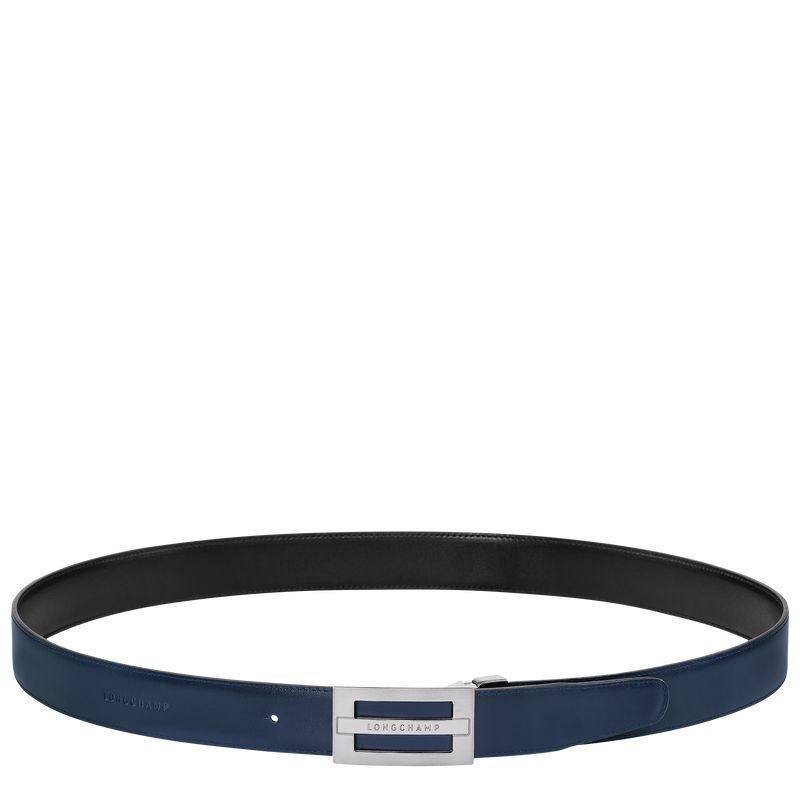 Men Longchamp Delta Box Belt Black / Navy | Ireland-157UTBVSP