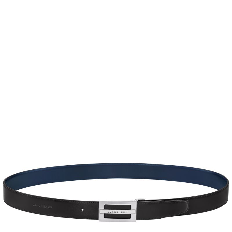 Men Longchamp Delta Box Belt Black / Navy | Ireland-157UTBVSP