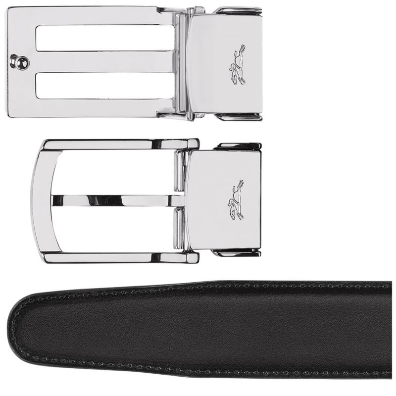 Men Longchamp Delta Box Belt Black / Navy | Ireland-528HDASNT