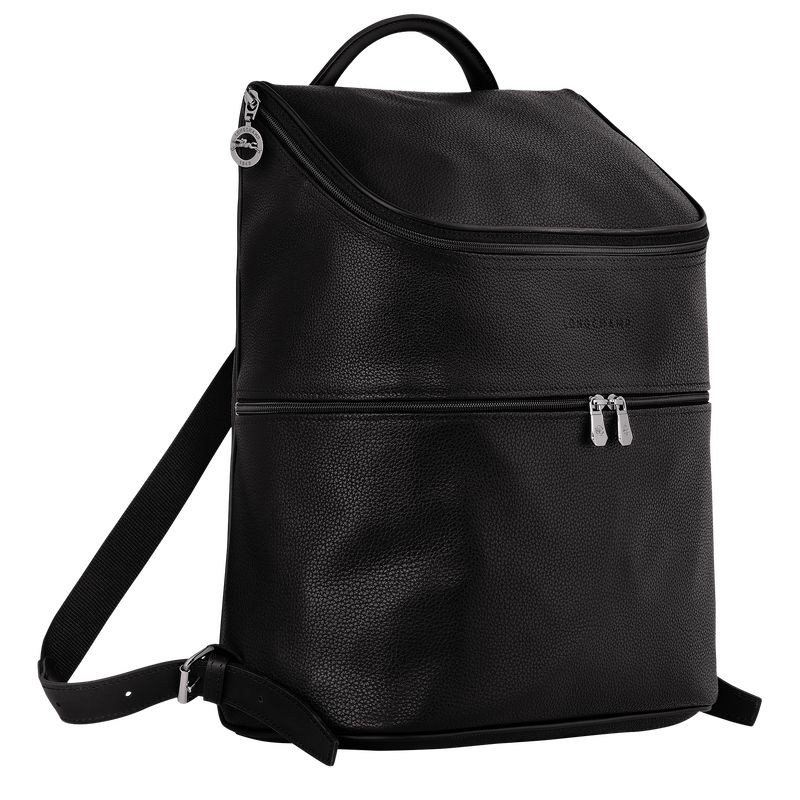 Men Longchamp Le Foulonné Backpack Black | Ireland-298AECSLR