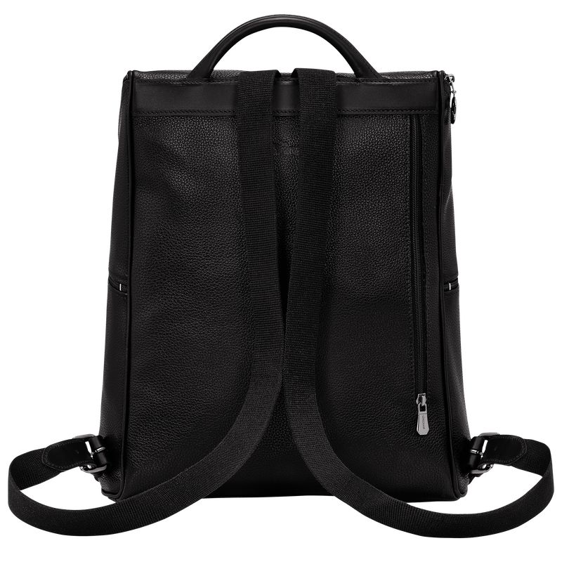 Men Longchamp Le Foulonné Backpack Black | Ireland-298AECSLR