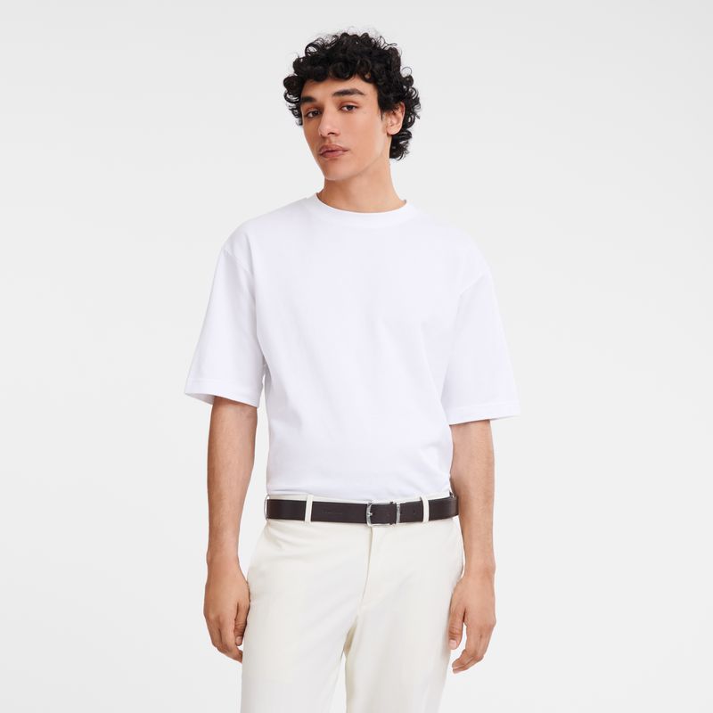 Men Longchamp Le Foulonné Belt Beige / Black | Ireland-781YIDGHZ