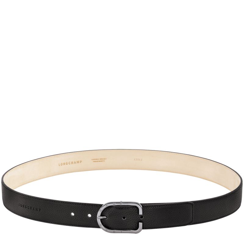 Men Longchamp Le Foulonné Belt Black | Ireland-972PJOECU