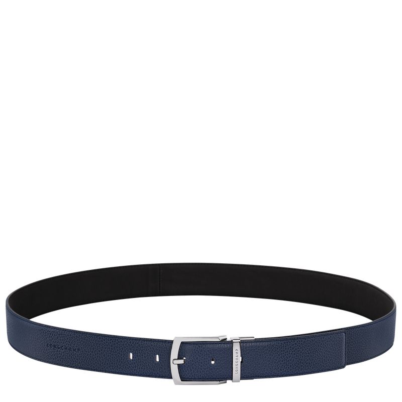 Men Longchamp Le Foulonné Belt Navy / Black | Ireland-679UAGPSZ