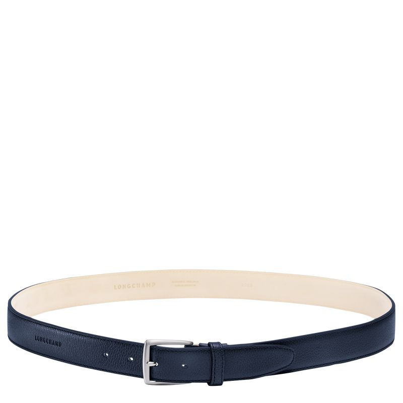 Men Longchamp Le Foulonné Belt Navy | Ireland-108EYFTNG
