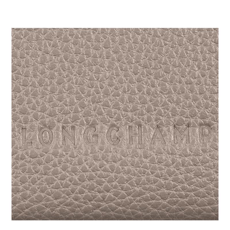 Men Longchamp Le Foulonné Card Holder Beige | Ireland-594DHQUFK