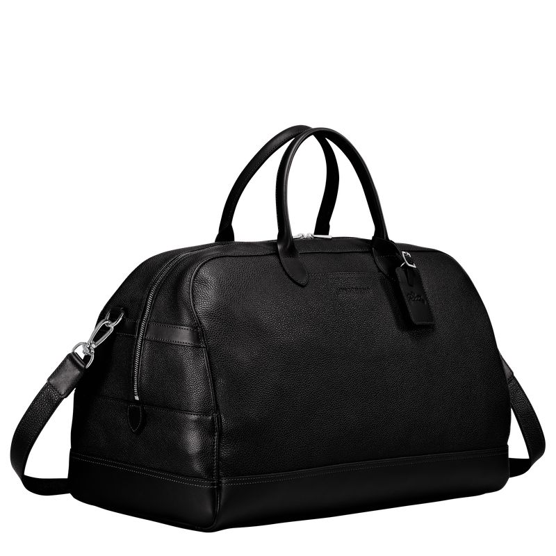 Men Longchamp Le Foulonné L Travel Bag Black | Ireland-231RGTYFW