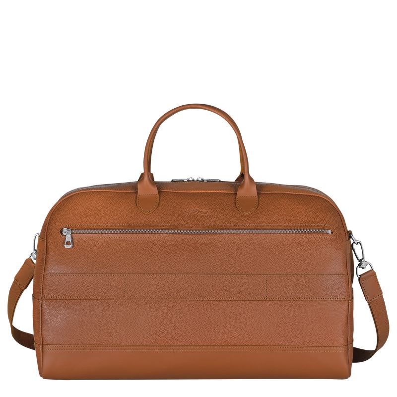 Men Longchamp Le Foulonné L Travel Bag Brown | Ireland-624TUOHMK