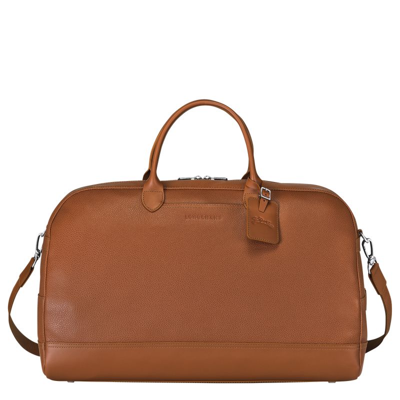 Men Longchamp Le Foulonné L Travel Bag Brown | Ireland-624TUOHMK
