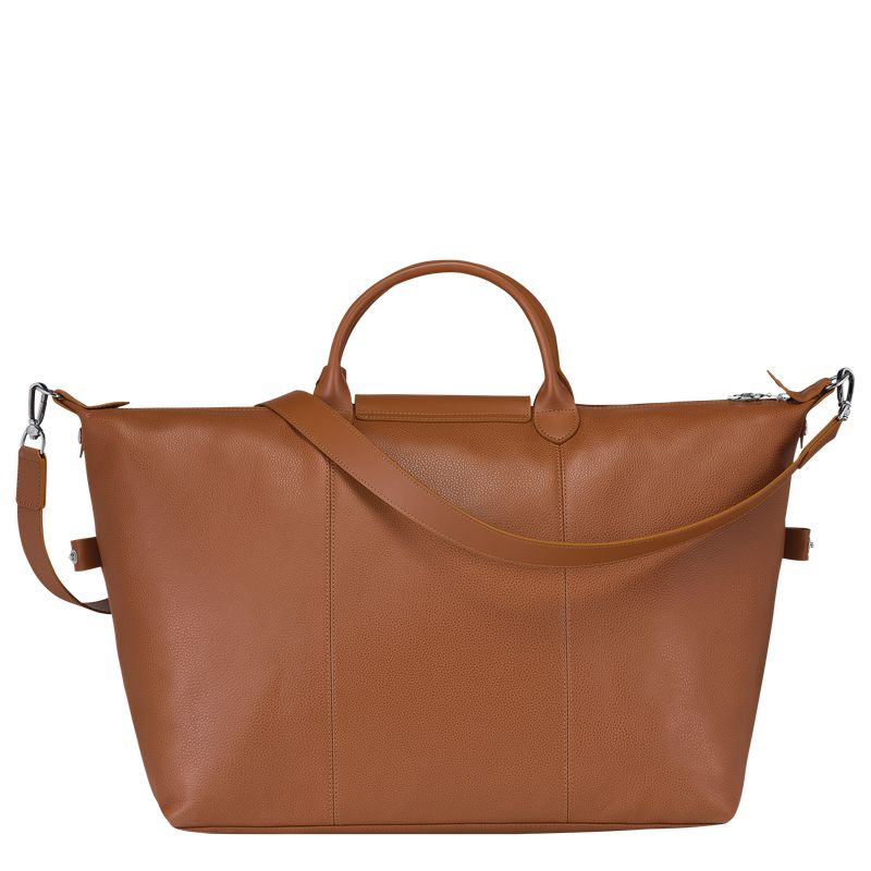 Men Longchamp Le Foulonné L Travel Bag Brown | Ireland-218OSBKCQ