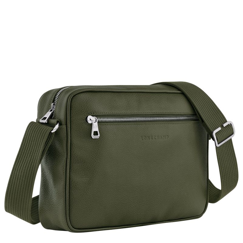 Men Longchamp Le Foulonné M Camera Crossbody Bag Khaki | Ireland-309YMUPJG