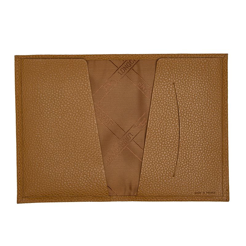 Men Longchamp Le Foulonné Passport Holder Brown | Ireland-198JEROQW
