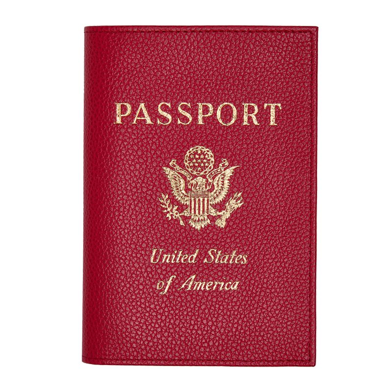 Men Longchamp Le Foulonné Passport Holder Red | Ireland-608NCMFRQ