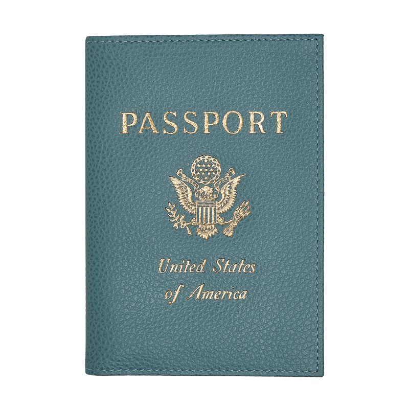 Men Longchamp Le Foulonné Passport Holder Blue | Ireland-346RSGPCD