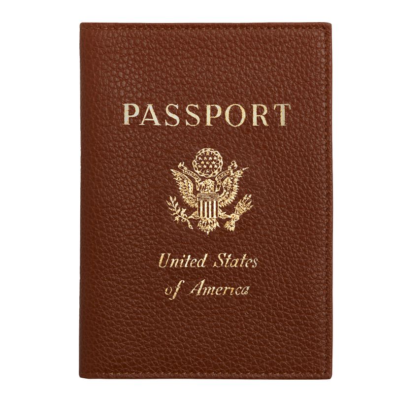 Men Longchamp Le Foulonné Passport Holder Brown | Ireland-980OAQCUK