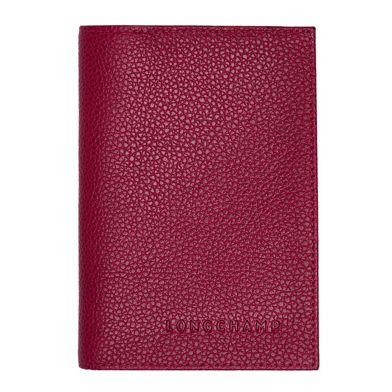 Men Longchamp Le Foulonné Passport Holder Fuchsia | Ireland-631OPIBCA