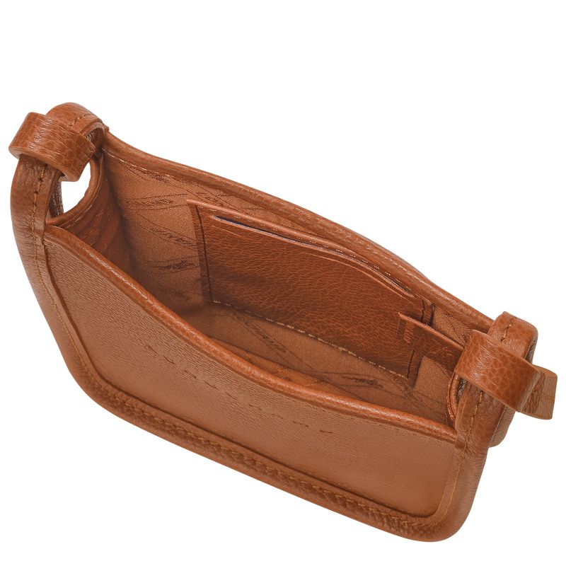 Men Longchamp Le Foulonné Phone Case Brown | Ireland-501FQPUSG