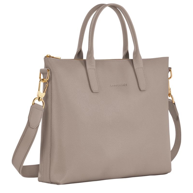 Men Longchamp Le Foulonné S Briefcase Beige | Ireland-701PDOLXQ