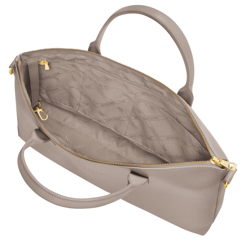 Men Longchamp Le Foulonné S Briefcase Beige | Ireland-701PDOLXQ