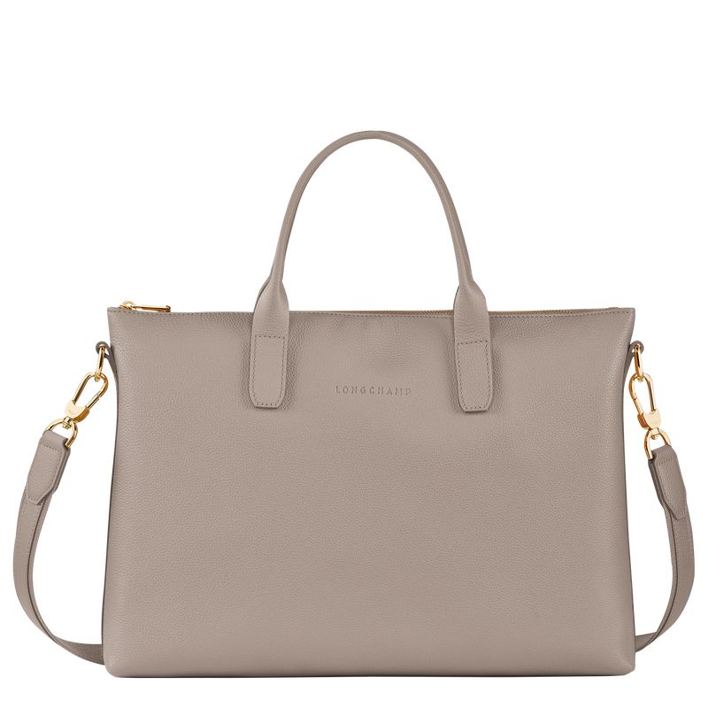Men Longchamp Le Foulonné S Briefcase Beige | Ireland-701PDOLXQ