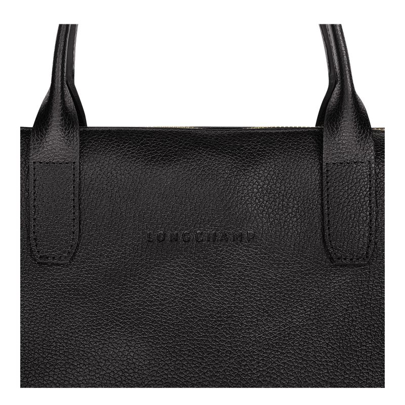 Men Longchamp Le Foulonné S Briefcase Black | Ireland-462ERQLJK