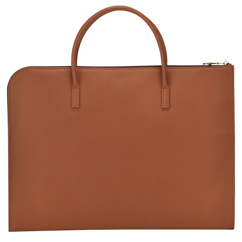 Men Longchamp Le Foulonné S Briefcase Brown | Ireland-503BRJPZW