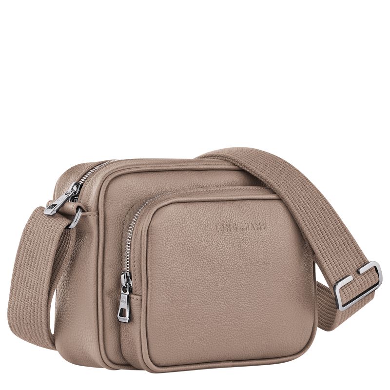 Men Longchamp Le Foulonné S Camera Crossbody Bag Beige | Ireland-906ITEBYJ