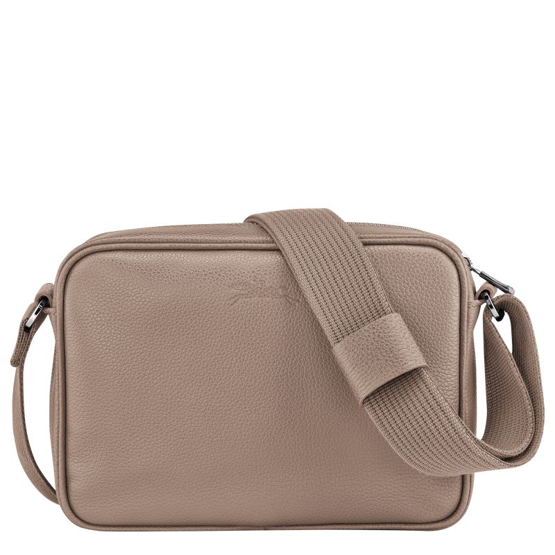 Men Longchamp Le Foulonné S Camera Crossbody Bag Beige | Ireland-906ITEBYJ