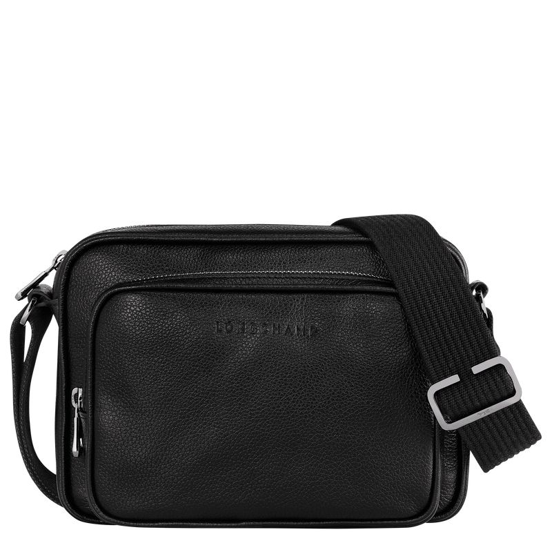 Men Longchamp Le Foulonné S Camera Crossbody Bag Black | Ireland-547EBGJHL