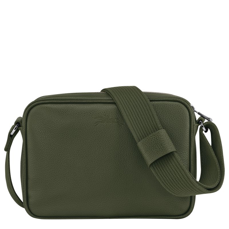 Men Longchamp Le Foulonné S Camera Crossbody Bag Khaki | Ireland-510HIOQXV