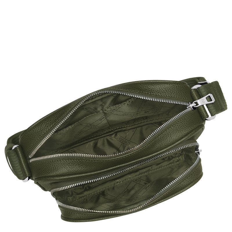 Men Longchamp Le Foulonné S Camera Crossbody Bag Khaki | Ireland-510HIOQXV