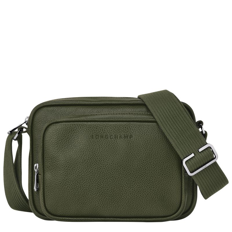 Men Longchamp Le Foulonné S Camera Crossbody Bag Khaki | Ireland-510HIOQXV