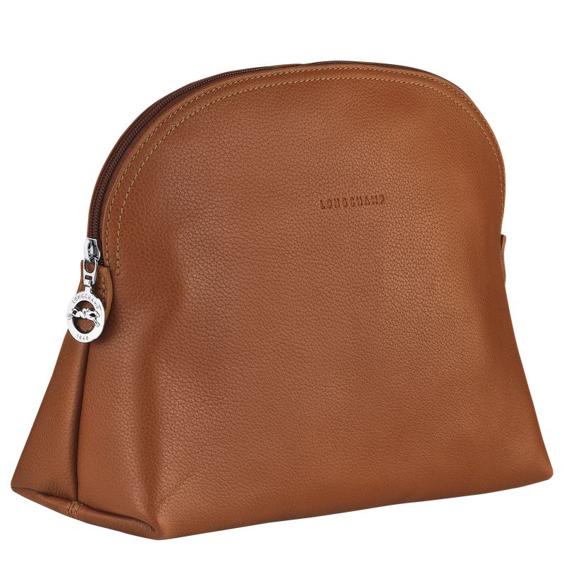 Men Longchamp Le Foulonné Toiletry Bags Brown | Ireland-926YQULSB
