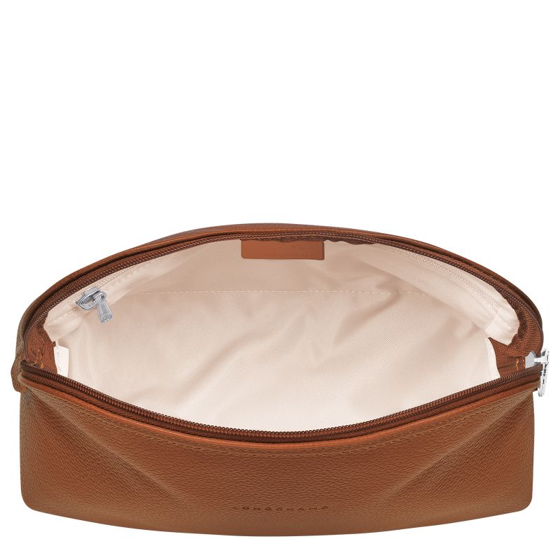 Men Longchamp Le Foulonné Toiletry Bags Brown | Ireland-926YQULSB