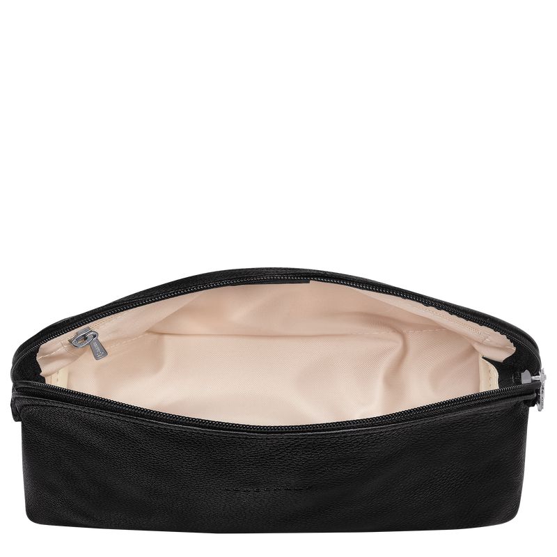 Men Longchamp Le Foulonné Toiletry Bags Black | Ireland-507OQBTLU