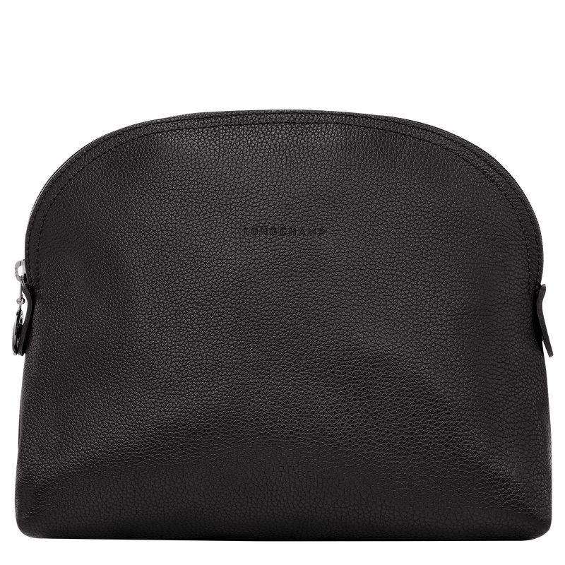 Men Longchamp Le Foulonné Toiletry Bags Black | Ireland-507OQBTLU