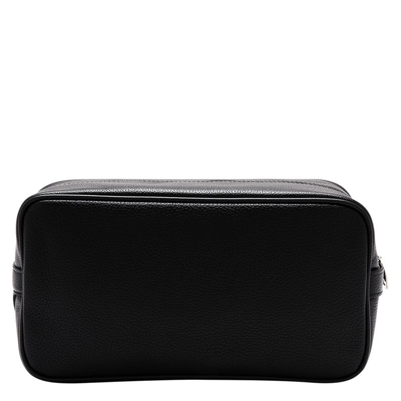 Men Longchamp Le Foulonné Toiletry Bags Black | Ireland-570PKJUMW