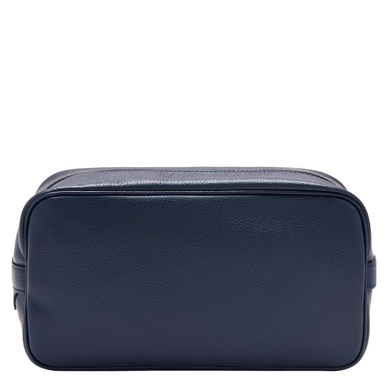 Men Longchamp Le Foulonné Toiletry Bags Navy | Ireland-637ZVPYHO