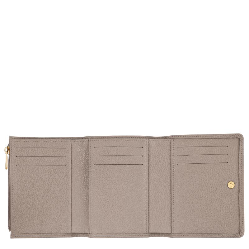 Men Longchamp Le Foulonné Wallet Beige | Ireland-108VBCYJP