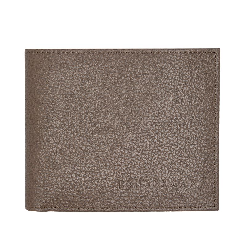 Men Longchamp Le Foulonné Wallet Beige | Ireland-719KRDUIG