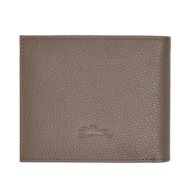 Men Longchamp Le Foulonné Wallet Beige | Ireland-719KRDUIG