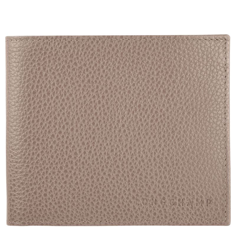 Men Longchamp Le Foulonné Wallet Beige | Ireland-719KRDUIG