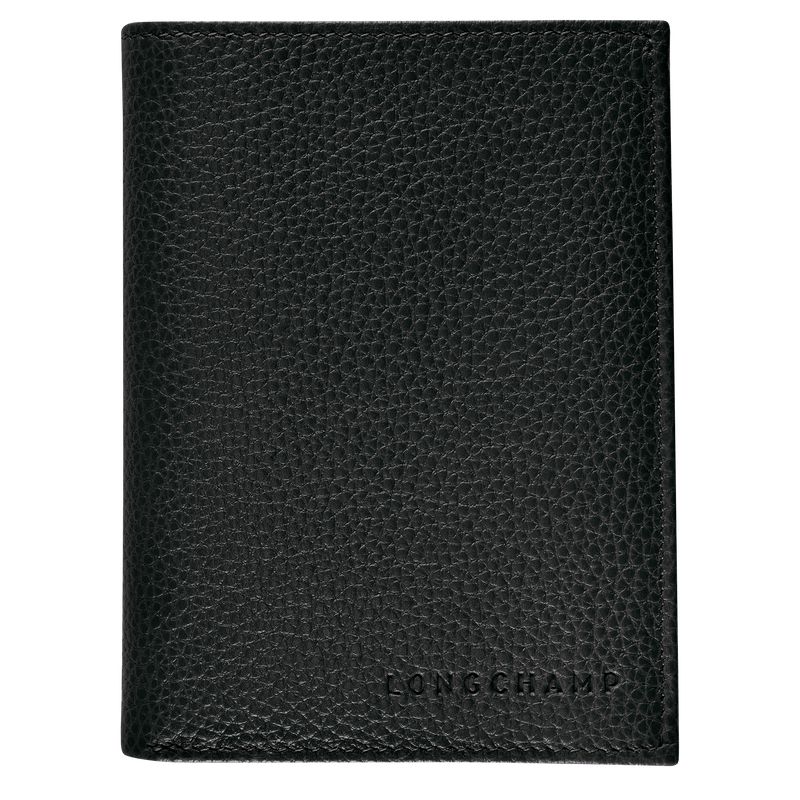 Men Longchamp Le Foulonné Wallet Black | Ireland-319DYBWSR