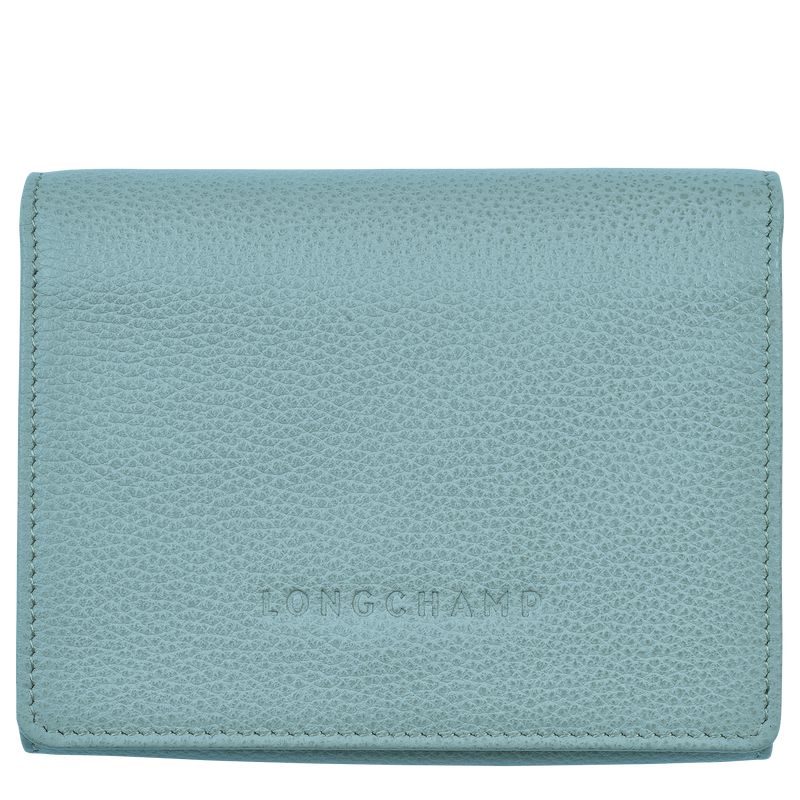 Men Longchamp Le Foulonné Wallet Blue | Ireland-894VEGZOX