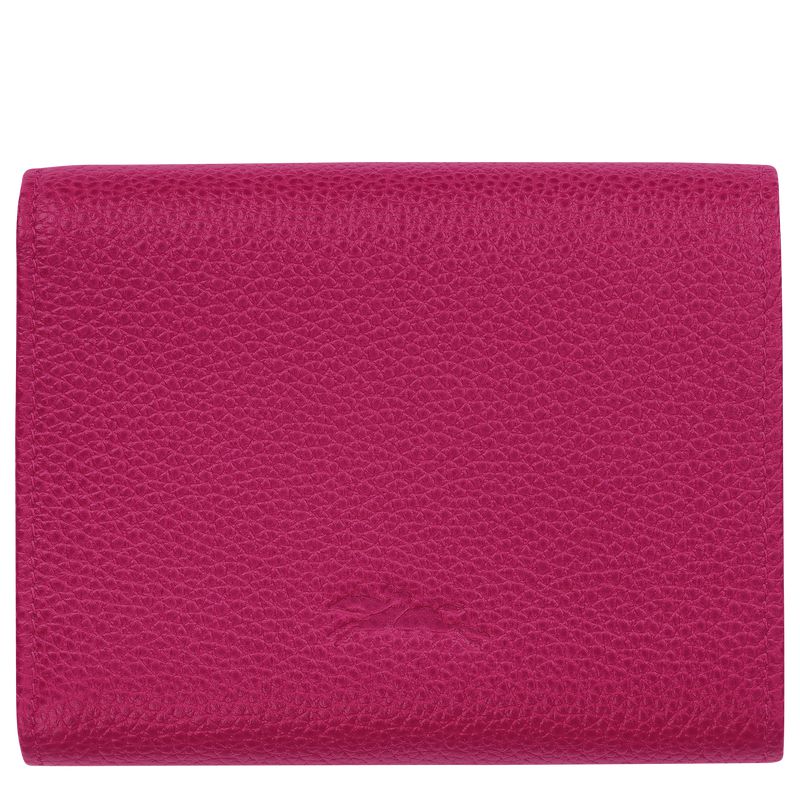 Men Longchamp Le Foulonné Wallet Fuchsia | Ireland-794JUHBGC
