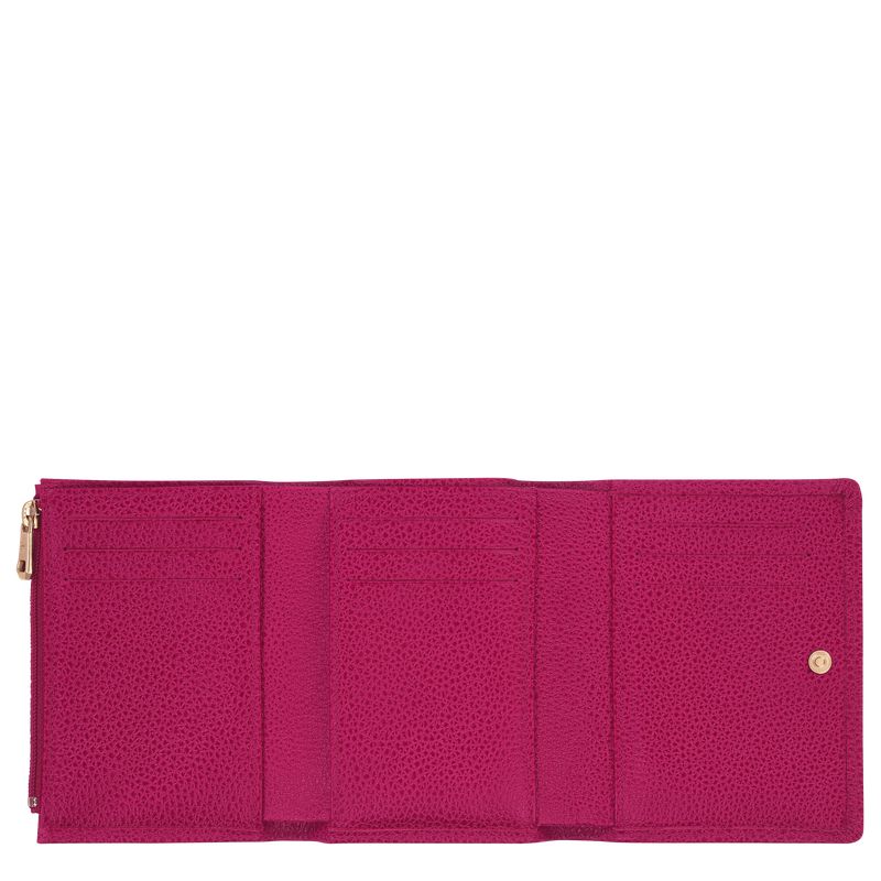 Men Longchamp Le Foulonné Wallet Fuchsia | Ireland-794JUHBGC
