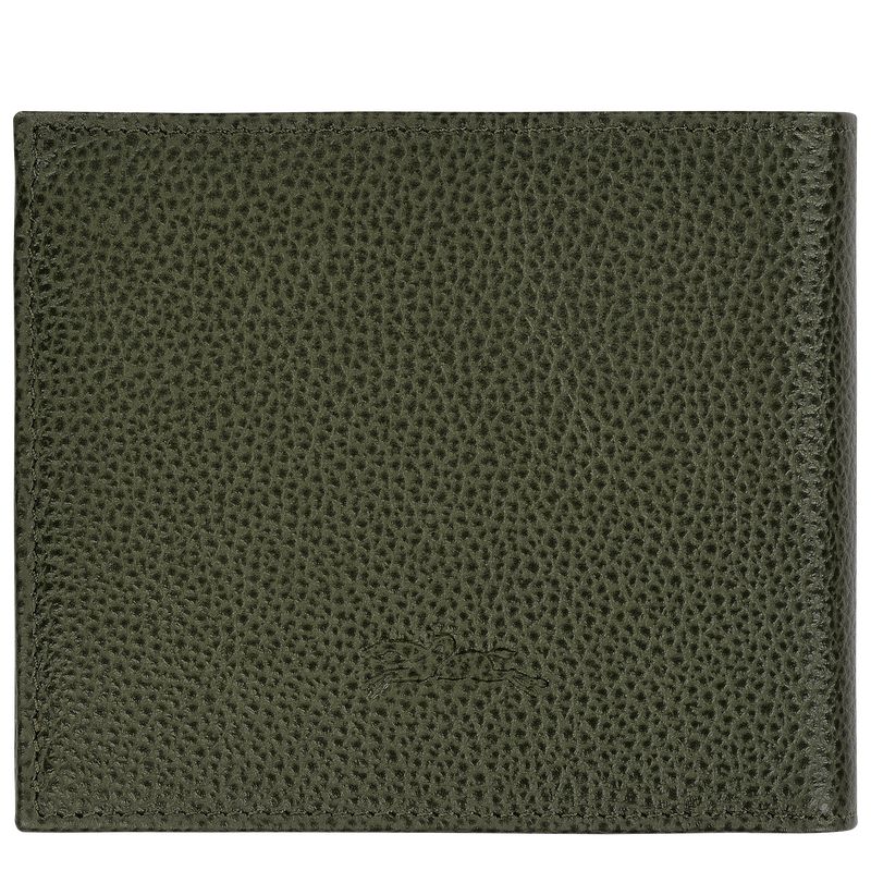 Men Longchamp Le Foulonné Wallet Khaki | Ireland-017MRTIXJ