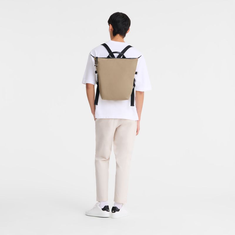 Men Longchamp Le Pliage Energy L Backpack Brown | Ireland-590BHSNWO